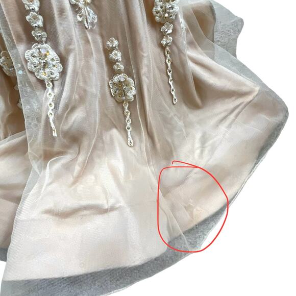 Terani Couture Pageant Gown Evening Dress Champhgne 1822GL7514 Size 14 - Picture 12 of 16